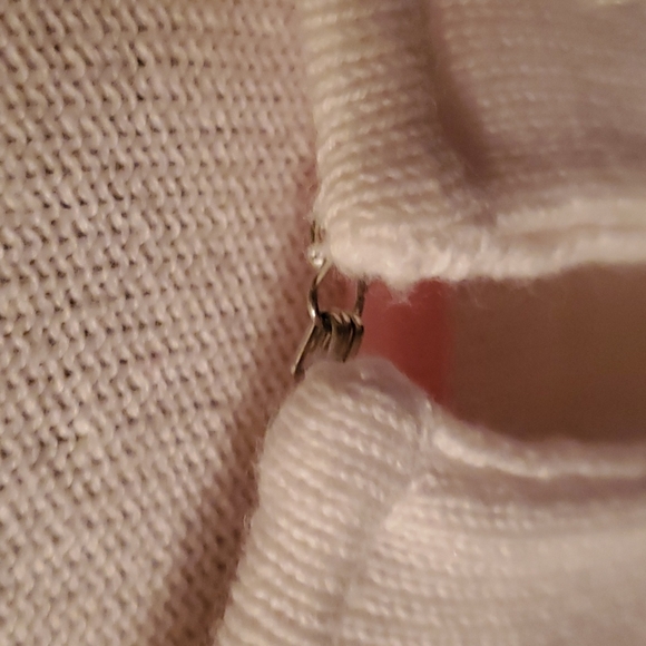 Girls white cropped long sleeve sweater - Picture 2 of 4